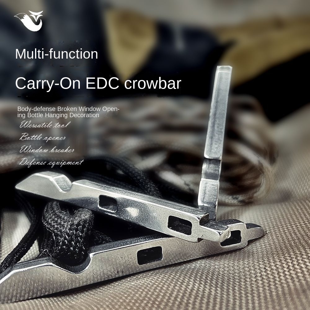 Titanium Pry Bar - Nood-sleutelhanger ruitbreker | EDC auto-ontsnappingsgereedschap met