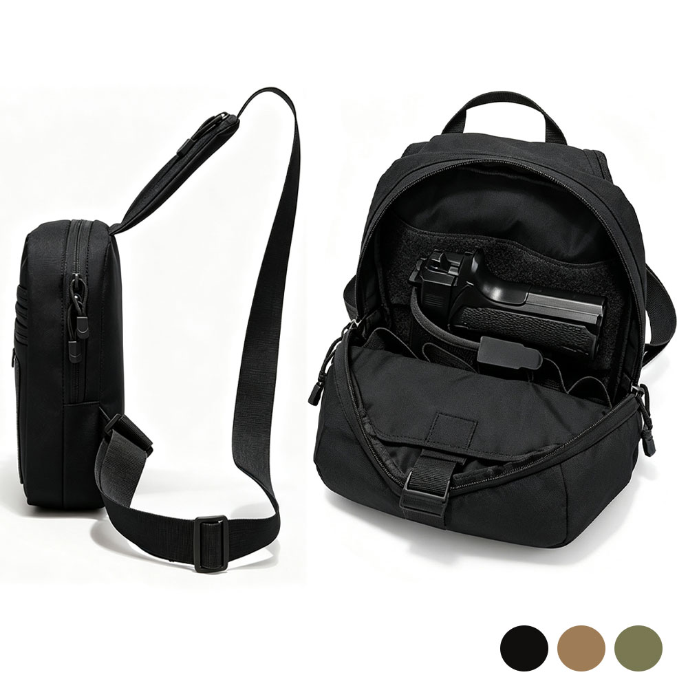Edc Concealed Carry Holster - Tactische borsttas Crossbody schoudertas Verborgen draagtas
