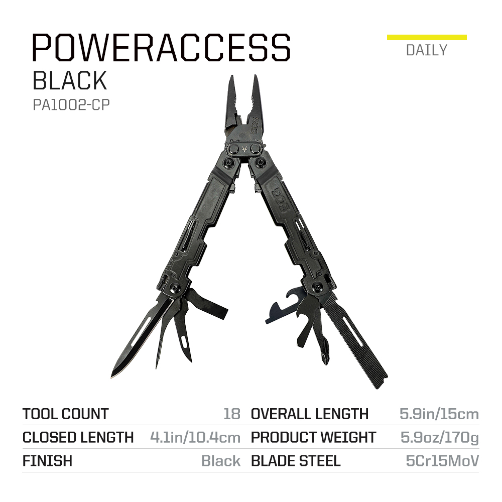 SOG PowerAccess 18-in-1 zakger - Edc Every Day Carry おもちゃ recensie en prijs