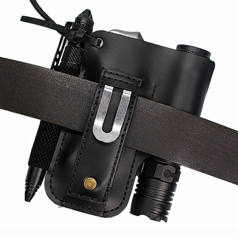 EDC Lederen Zaklamp- en Gereed - Edc Carry Pocket recensie en prijs