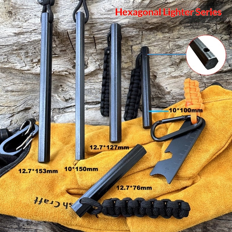 Nieuwe winddichte vuuraansteke - Ferro Rod Striker recensie en prijs