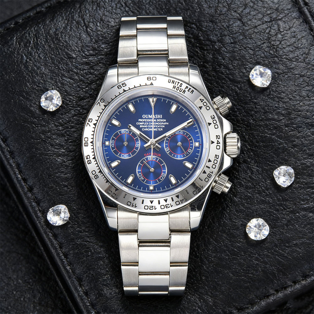 39mm zilveren horloge VK63 uur - Watch Winder Compact recensie en prijs