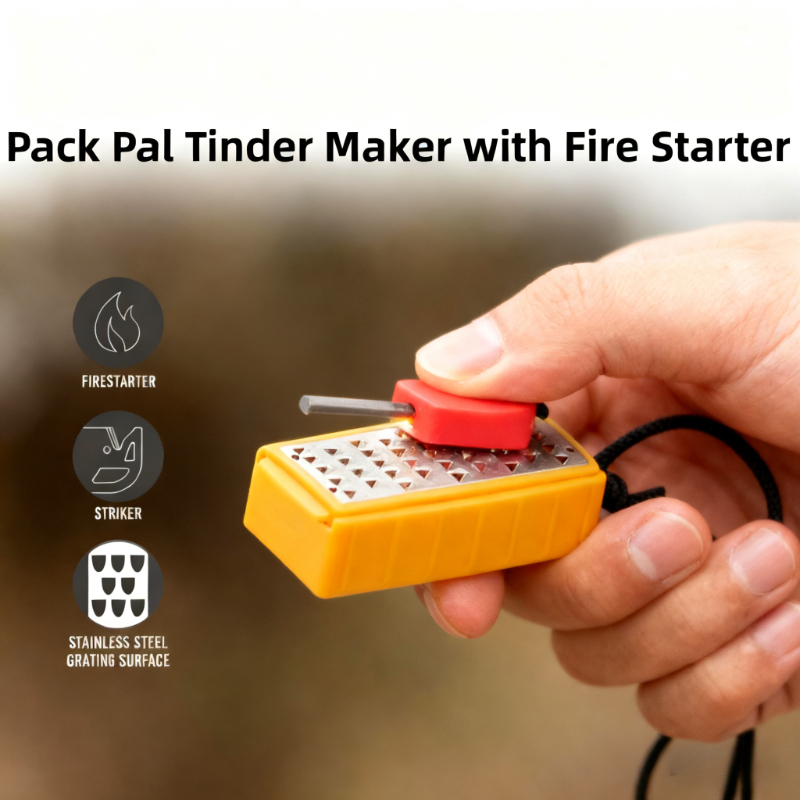Lichtgewicht Tinder Maker met  - Ferro Rod Striker recensie en prijs